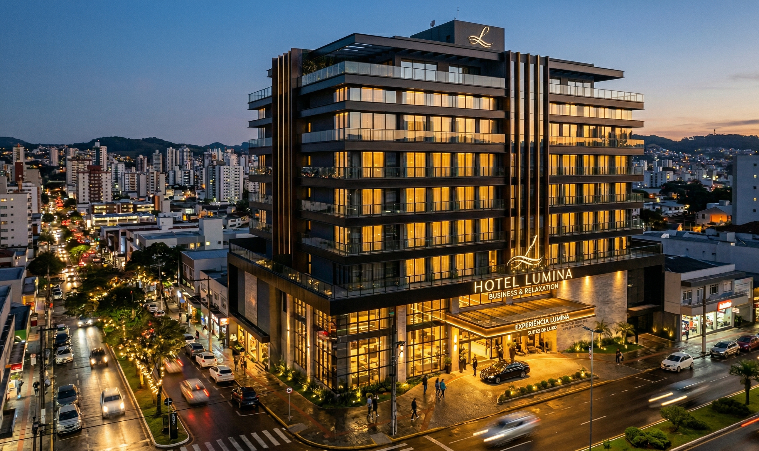 Fachada Lumina Hotel Chapecó
